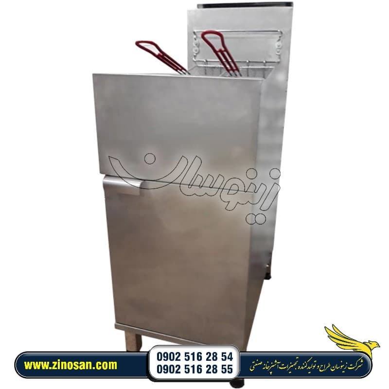 سرخ کن صنعتی گازی کابین دار طرح دین