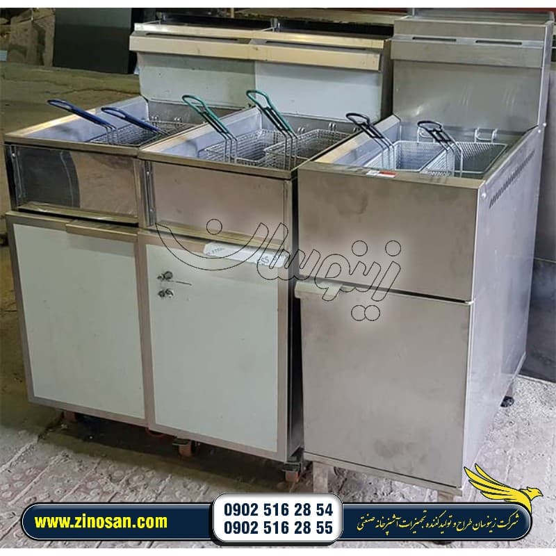 سرخ کن صنعتی گازی طرح دین — تصویر ۳