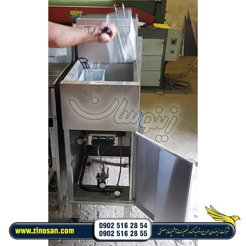سرخ کن صنعتی گازی طرح دین — تصویر ۶