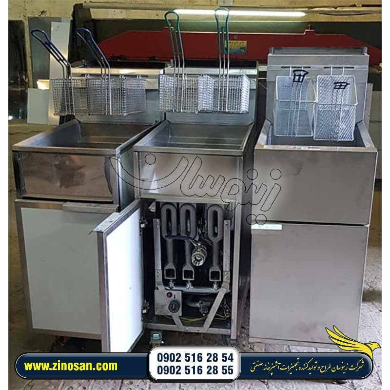 سرخ کن صنعتی گازی طرح دین — تصویر ۲