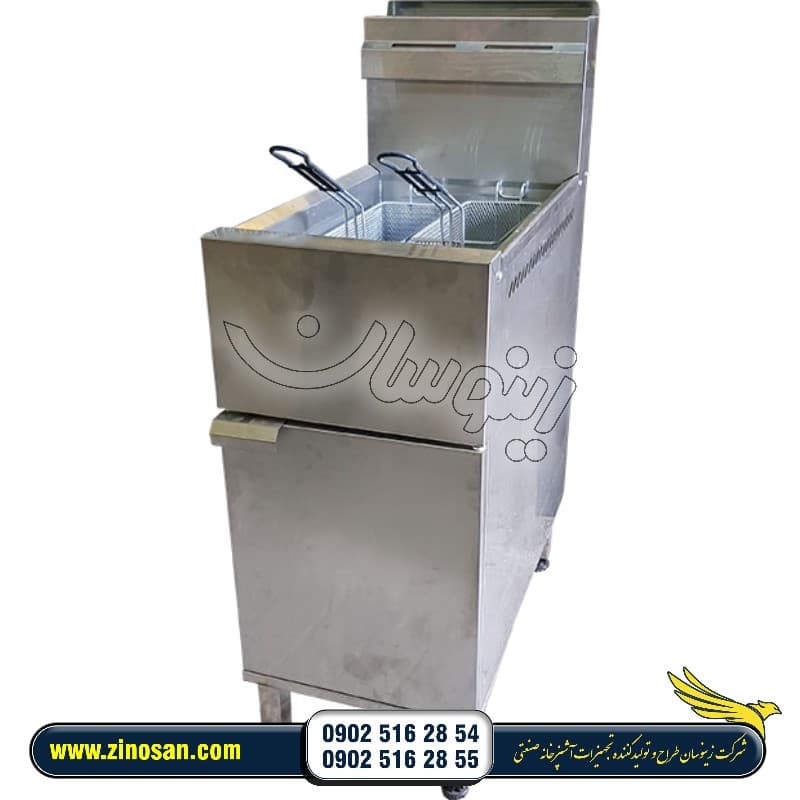 سرخ کن صنعتی گازی طرح دین
