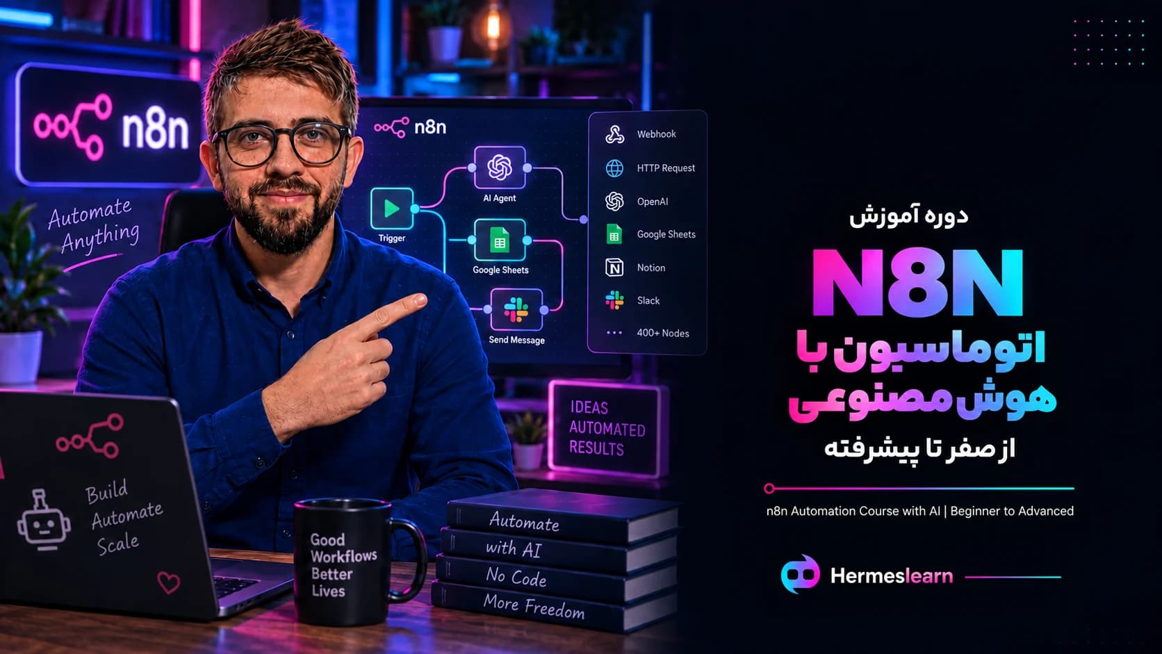 آموزش N8N – دوره اتوماسیون با هوش مصنوعی از صفر تا پیشرفته