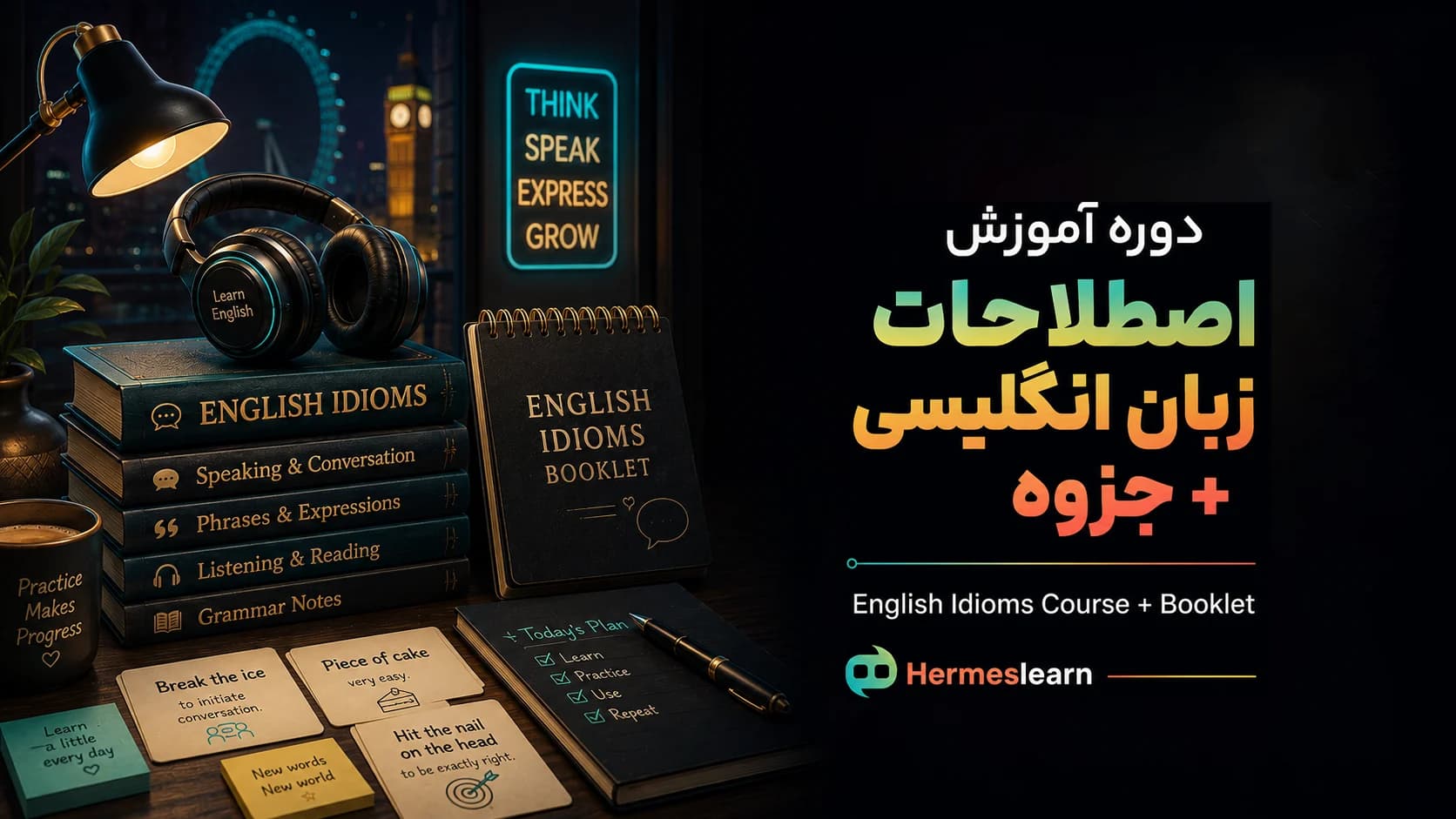دوره آموزش اصطلاحات زبان انگلیسی + جزوه
