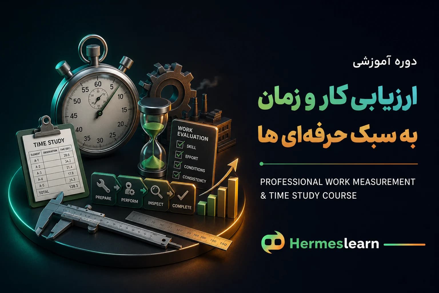 دوره آموزشی ارزیابی کار و زمان به سبک حرفه‌ای ها — تصویر ۲