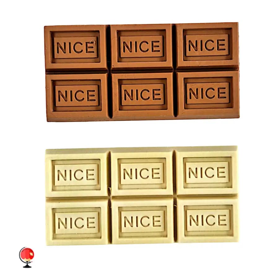 پاک‌کن شکلاتی معطر طرح تخته شکلات NICE — تصویر ۵