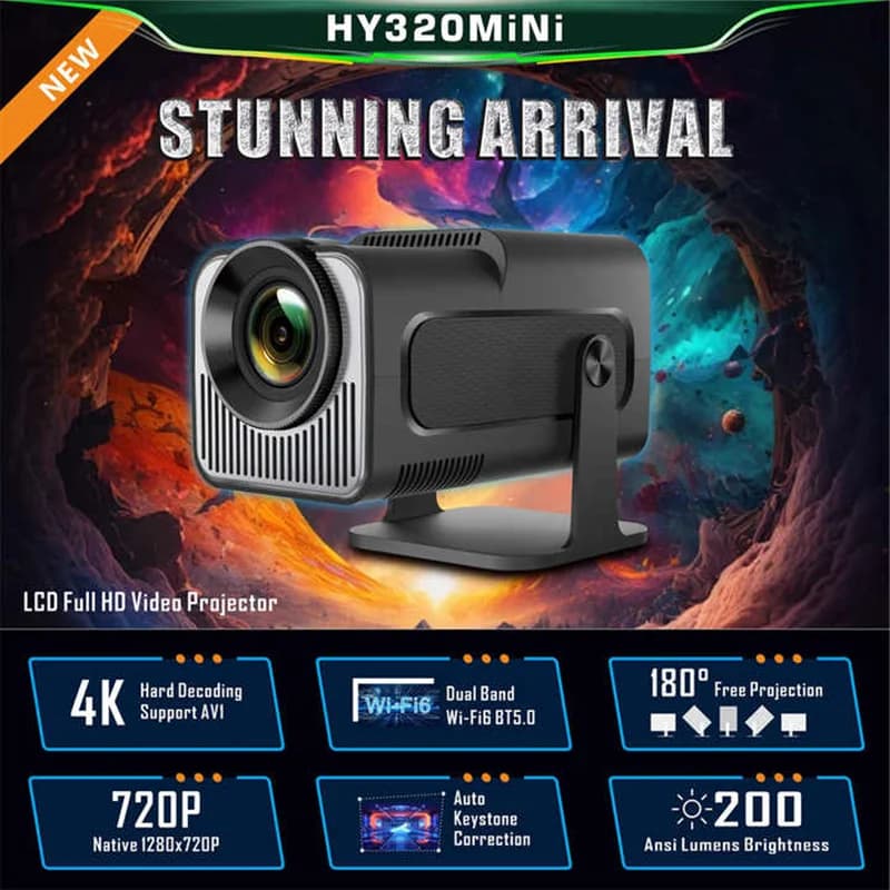 ویدیو پرژکتور پرتابل مدل HY320 — تصویر ۳
