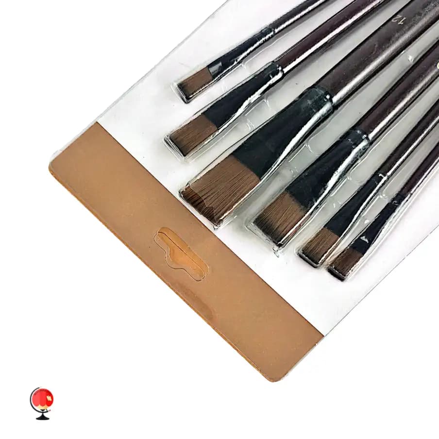 ست قلم مو سر تخت ۶ عددی Artist Brush Set — تصویر ۳