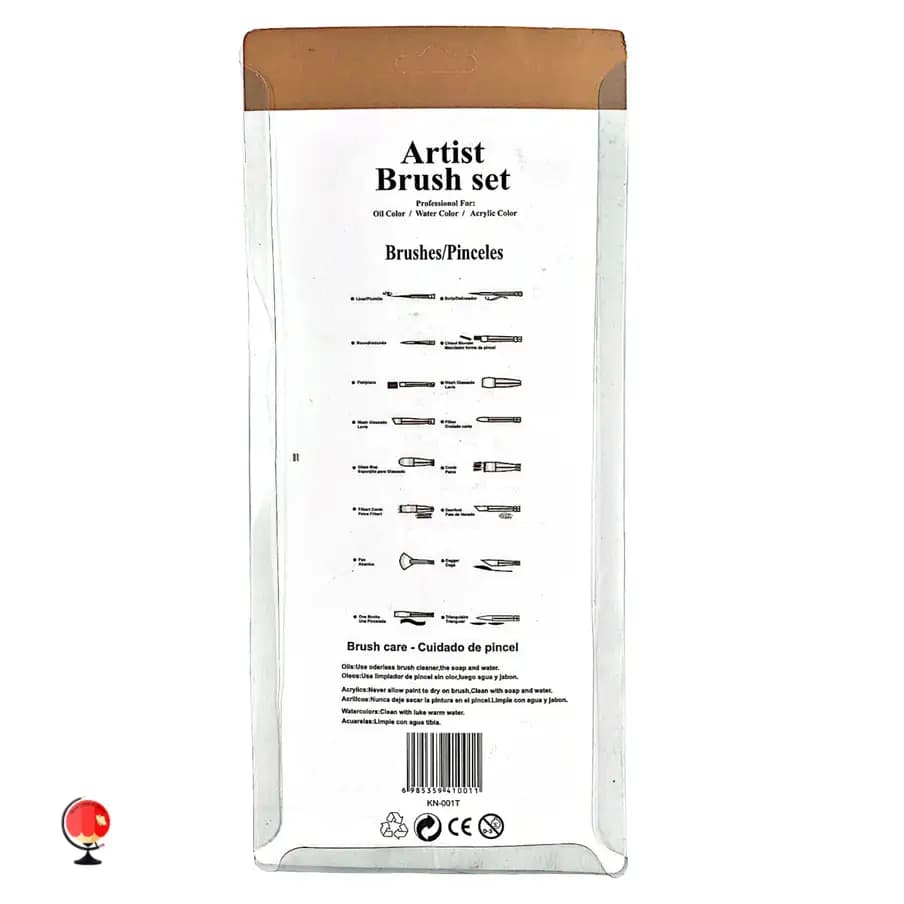 ست قلم مو سر تخت ۶ عددی Artist Brush Set — تصویر ۴