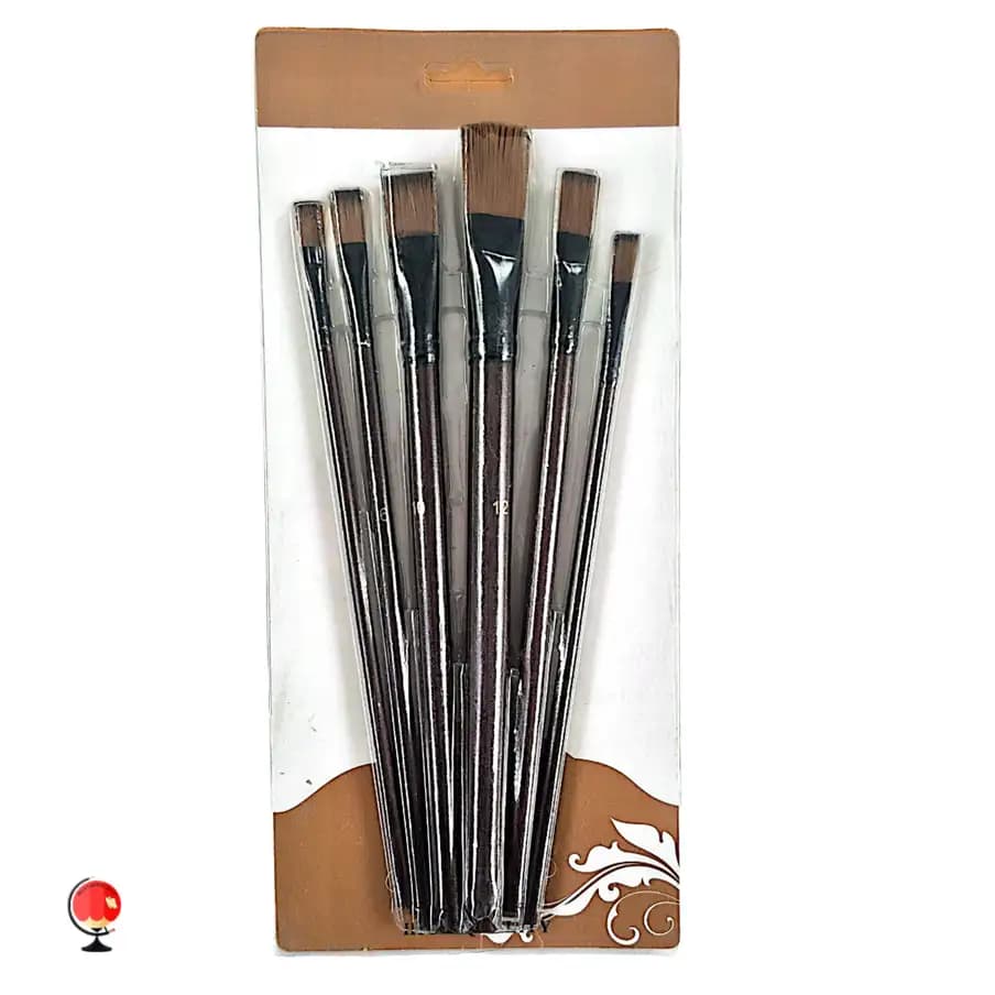 ست قلم مو سر تخت ۶ عددی Artist Brush Set