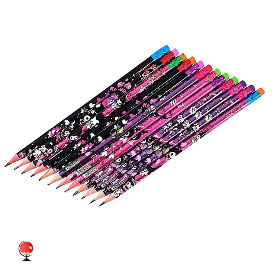 مداد مشکی ام کیو طرح کرومی بسته 12 عددی — تصویر ۴