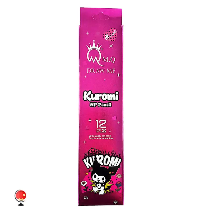 مداد مشکی ام کیو طرح کرومی بسته 12 عددی — تصویر ۳