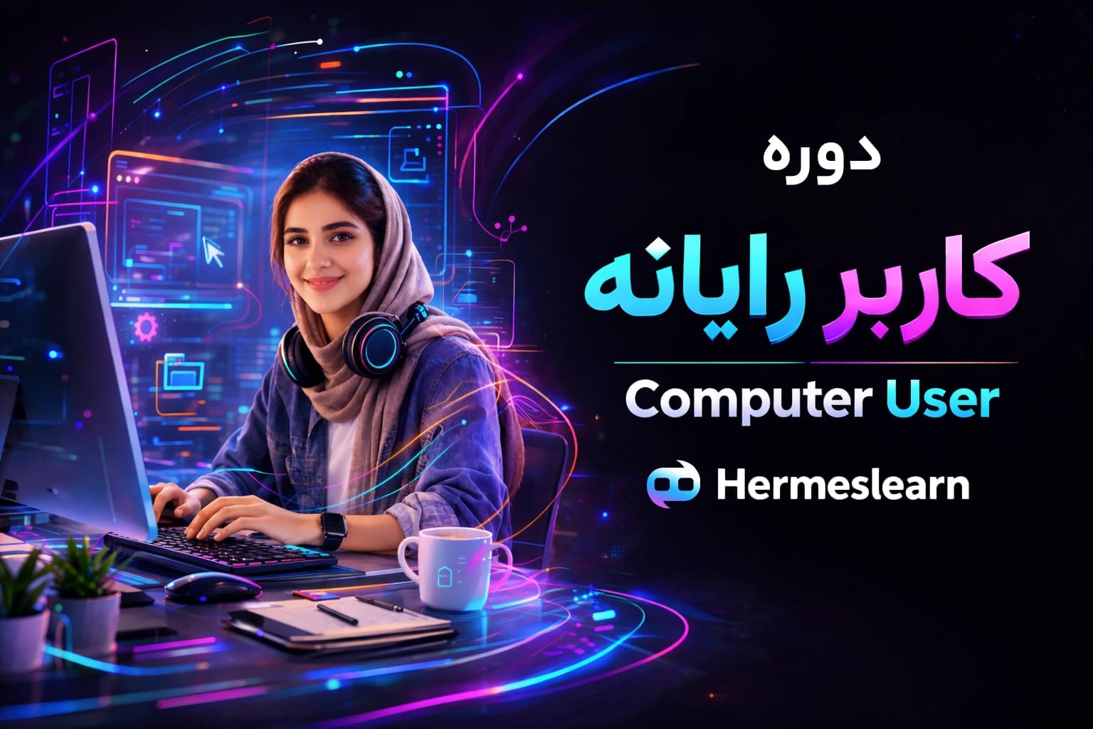 دوره کاربر رایانه شامل آموزش مجازی آنلاین با مدرک فوری 1 روزه