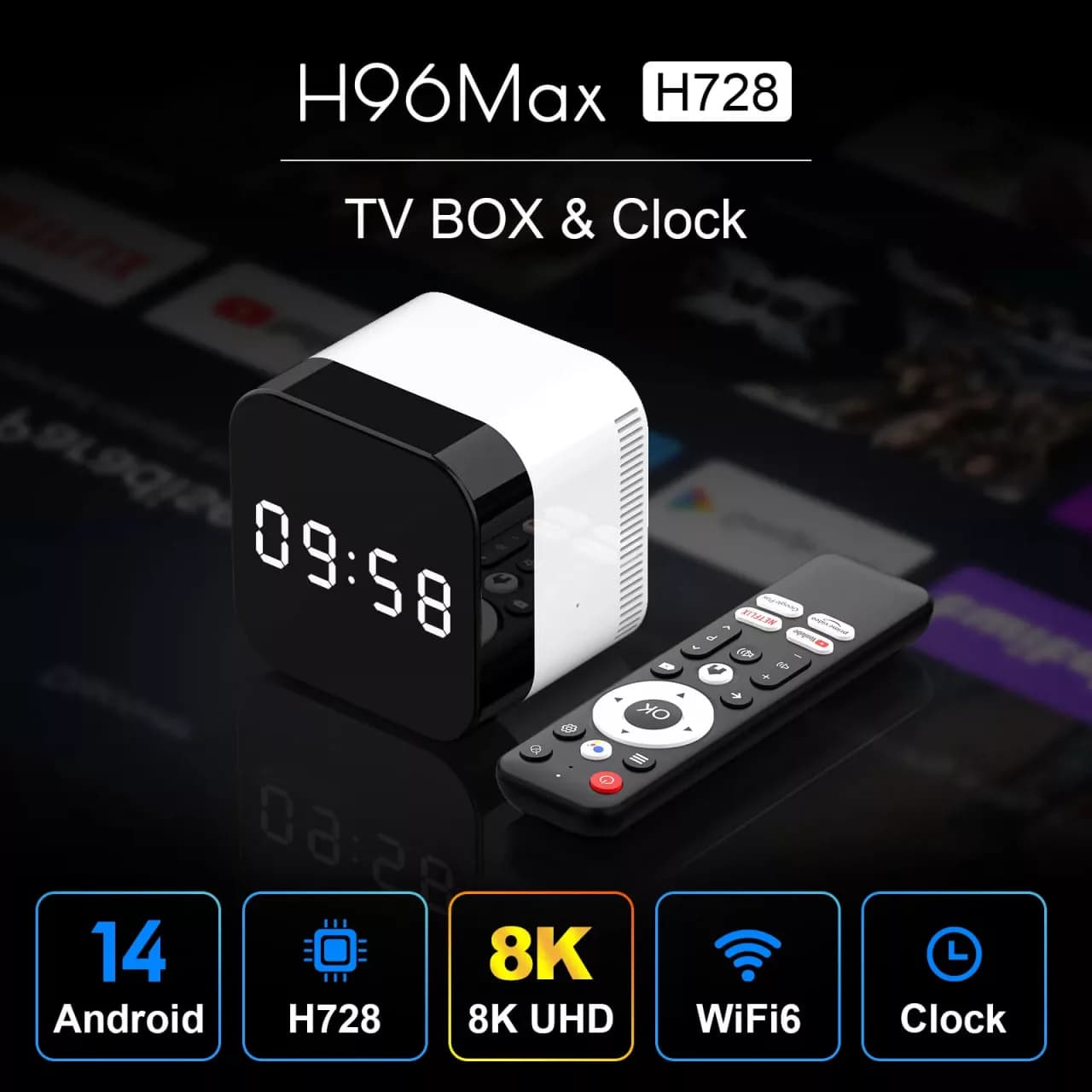 اندروید باکس اچ96 مکس مدل H728 حافظه 128G — تصویر ۱۱