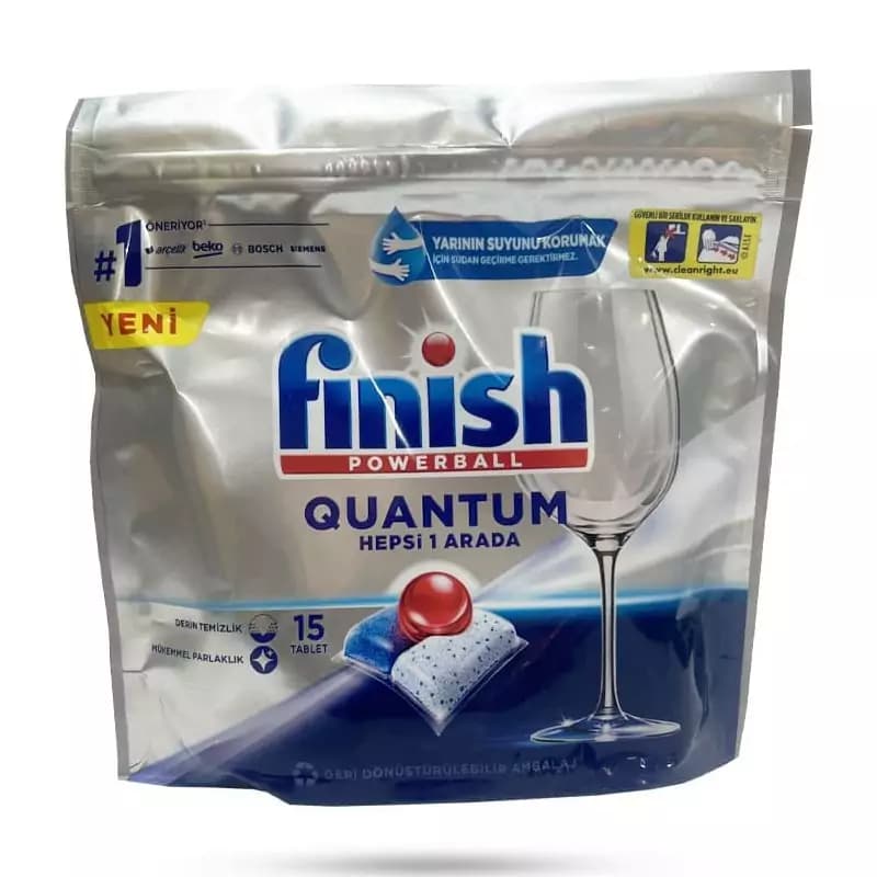 قرص ماشین ظرفشویی فینیش کوآنتوم Finish Quantum پک15 عددی