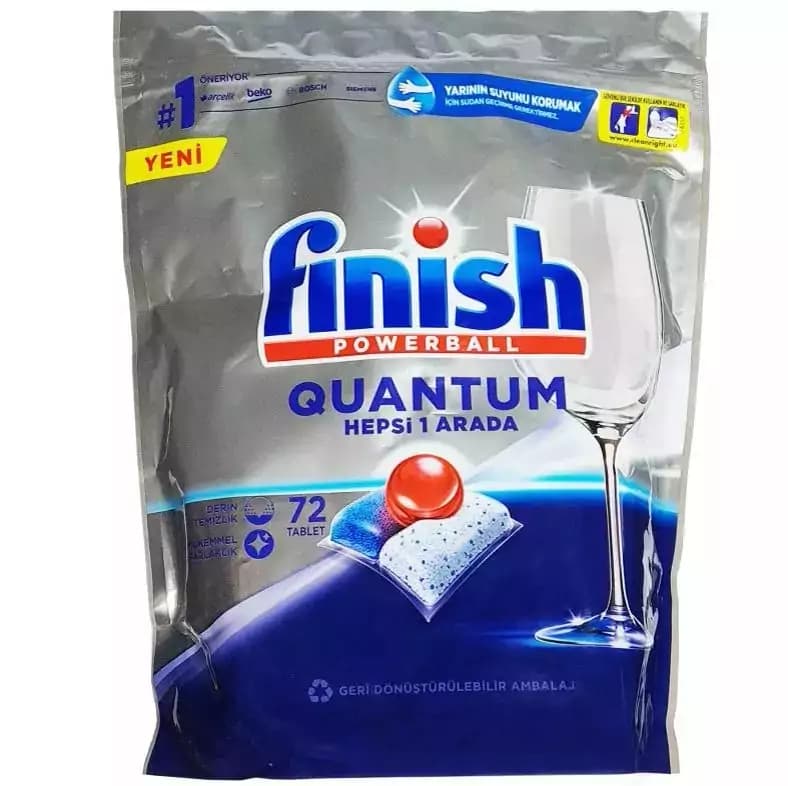 قرص ماشین ظرفشویی فینیش کوآنتوم Finish Quantum بسته 72 عددی (جدید)