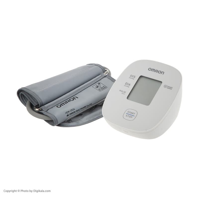 فشارسنج بازویی دیجیتال امرن مدل M1 Basic با سایز کاف 22 تا 32 سانتی‌متر، نمایشگر LCD، اندازه‌گیری فشار خون و ضربان قلب، نشانگر آریتمی، منبع تغذیه باتری قلمی AA و قابلیت ذخیره نتیجه آخرین تست — تصویر ۳