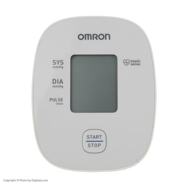 فشارسنج بازویی دیجیتال امرن مدل M1 Basic با سایز کاف 22 تا 32 سانتی‌متر، نمایشگر LCD، اندازه‌گیری فشار خون و ضربان قلب، نشانگر آریتمی، منبع تغذیه باتری قلمی AA و قابلیت ذخیره نتیجه آخرین تست — تصویر ۵