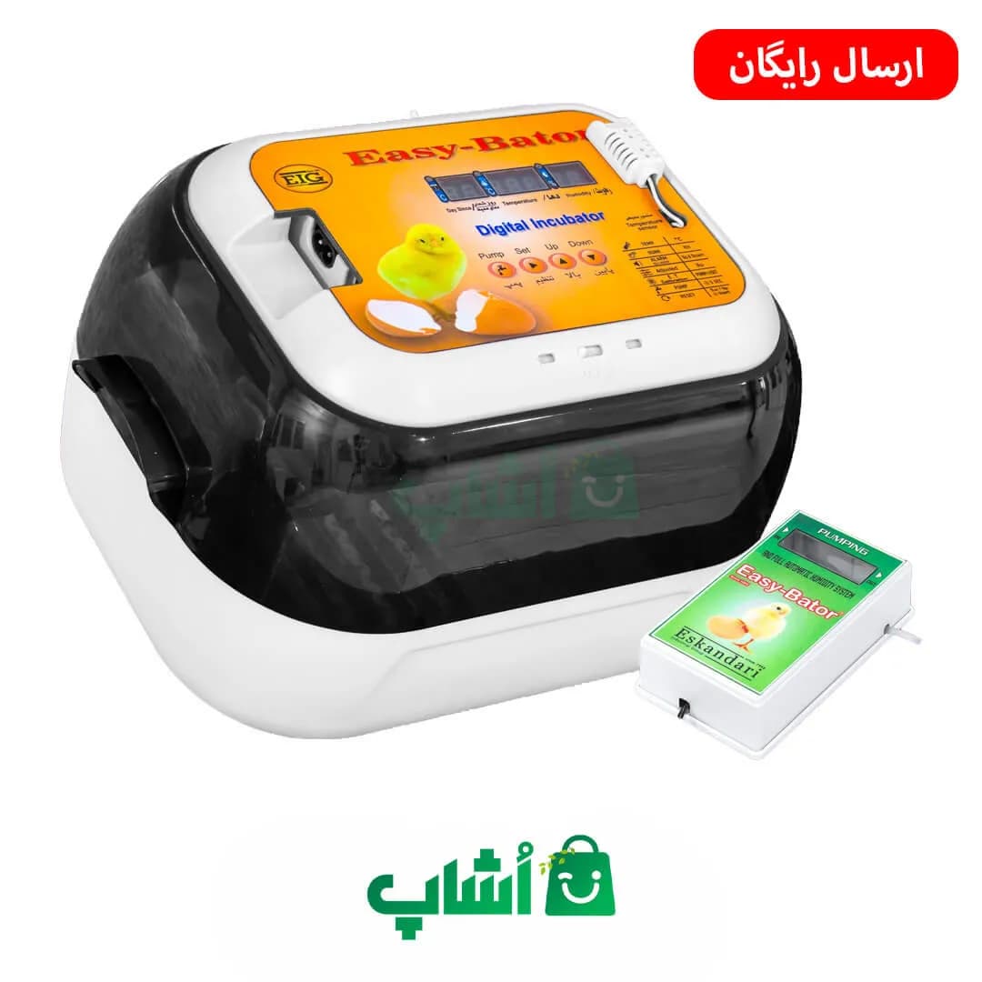 دستگاه جوجه کشی ایزی باتور 6 + پمپ آب دار (12 تایی)