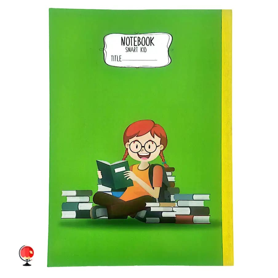 دفتر مشق 60 برگ پاپکو طرح دختر کتابخوان — تصویر ۲