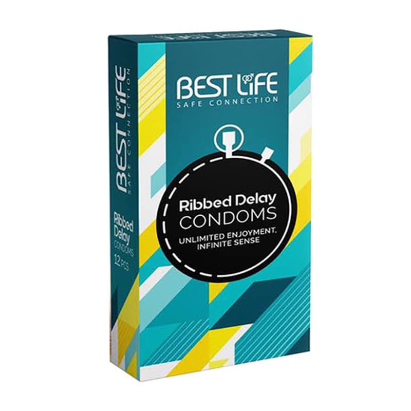 کاندوم تاخیری شیار دار برند بست لایف (best life)
