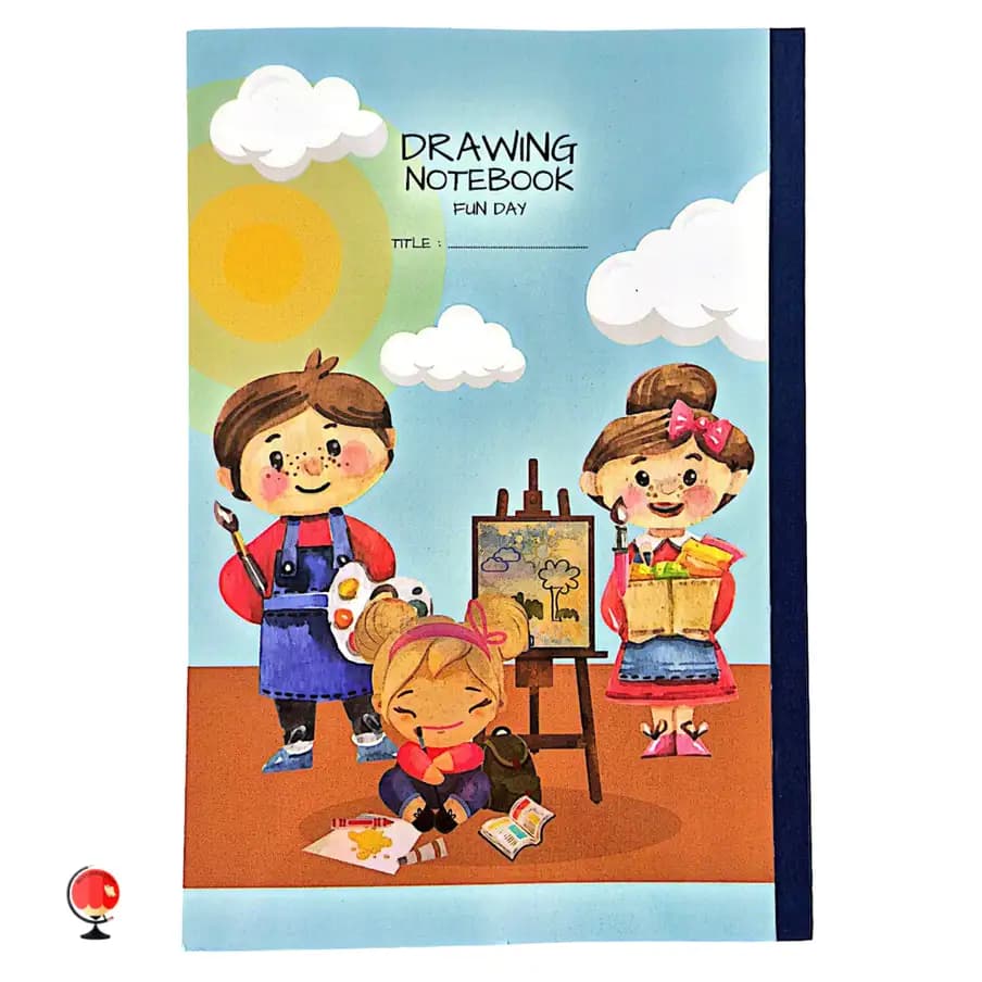 دفتر نقاشی 60 برگ پاپکو طرح Fun Day
