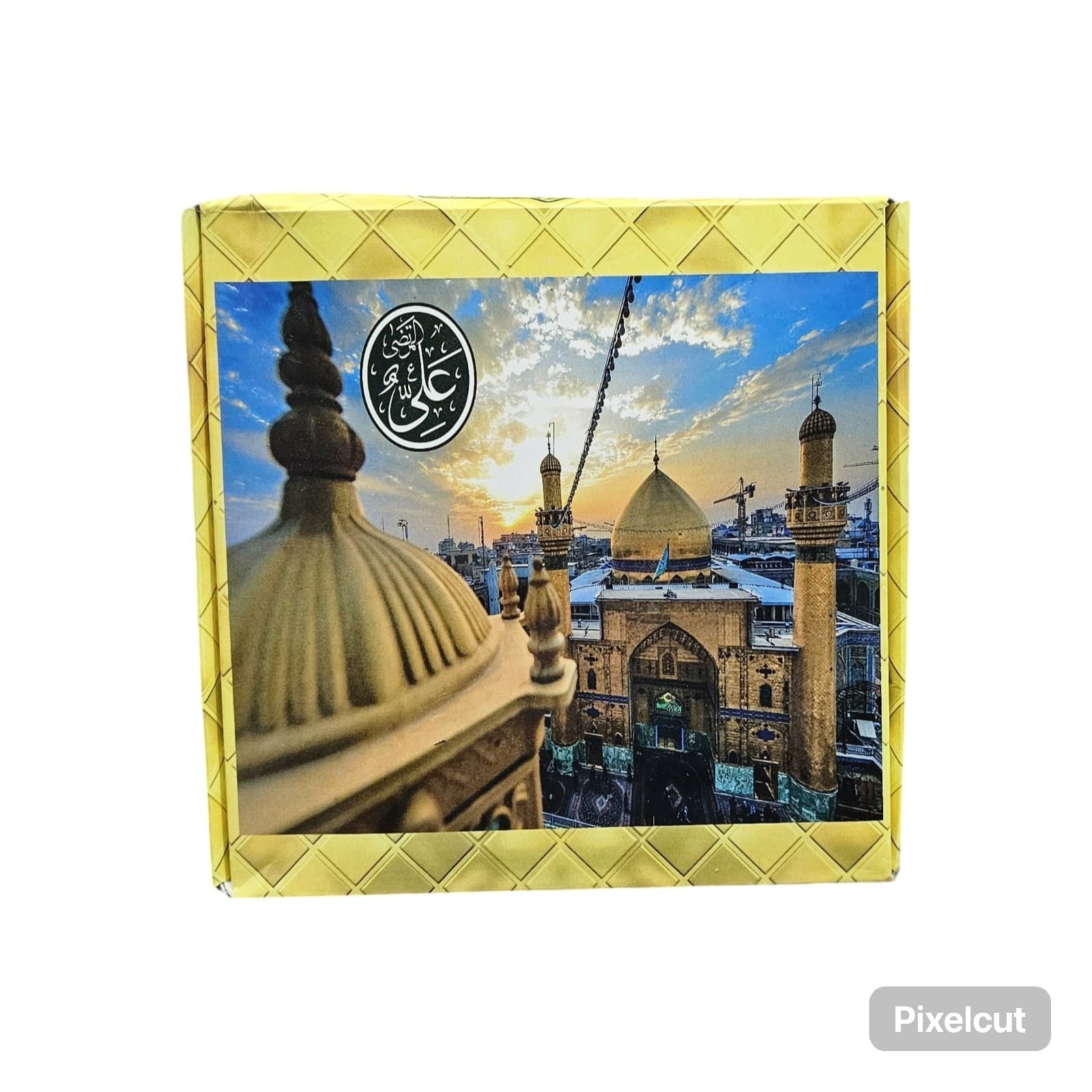 قاب فرش اصل حرم امام علی تبرک نفیس و اصیل نجف — تصویر ۴