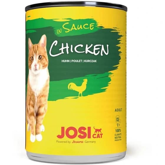کنسرو گربه بالغ جوسرا طعم مرغ در سس Josi Cat chicken In Sauce