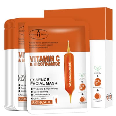 ماسک ورقه ای صورت AICHUN BEAUTY مدل VITAMIN C & NICOTINAMIDE