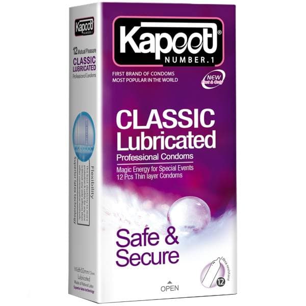 کاندوم کلاسیک لوبریکانت کاپوت Classic Lubricated بسته 12 عددی — تصویر ۲