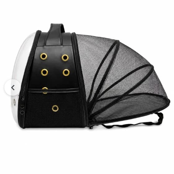کیف کوله پشتی حمل حیوانات سگ گربه پرندگان مدل پارکدار طرح چرمی