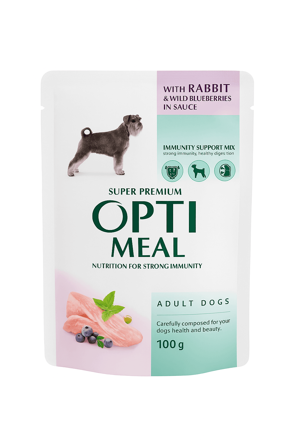 Opti meal با طعم گوشت خرگوش و بلوبری وحشی
