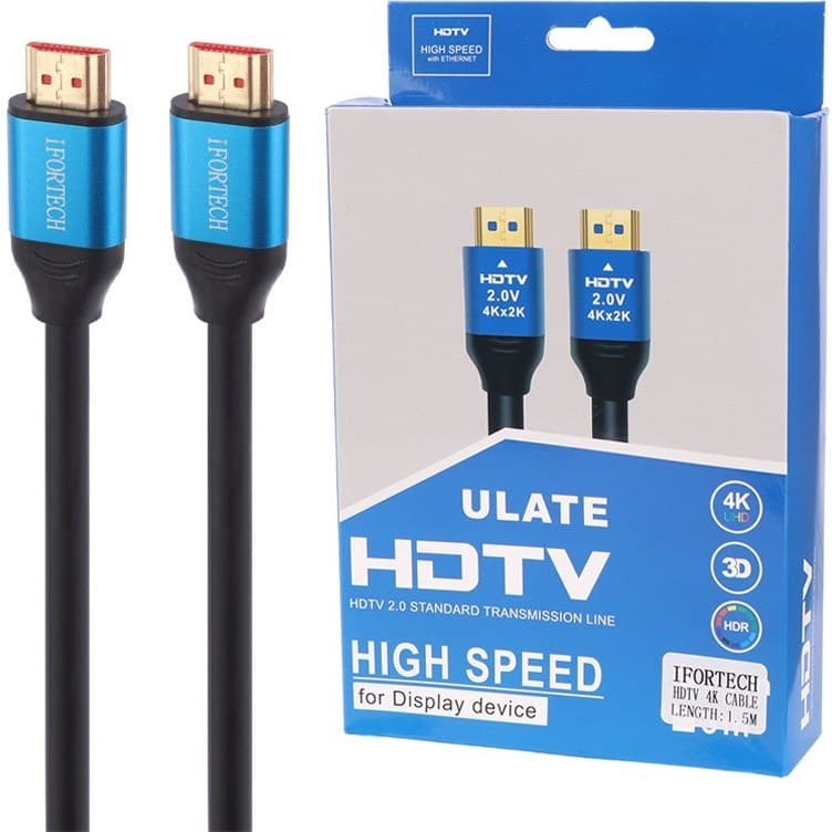 کابل HDMI فورکی IFORTECH (4K) به طول 1.5 متر