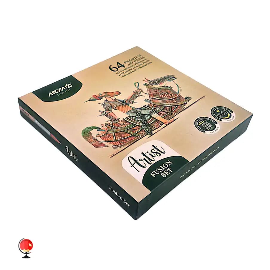 ست نقاشی 64 تیکه آرتیست آریا مدل فیژون — تصویر ۳