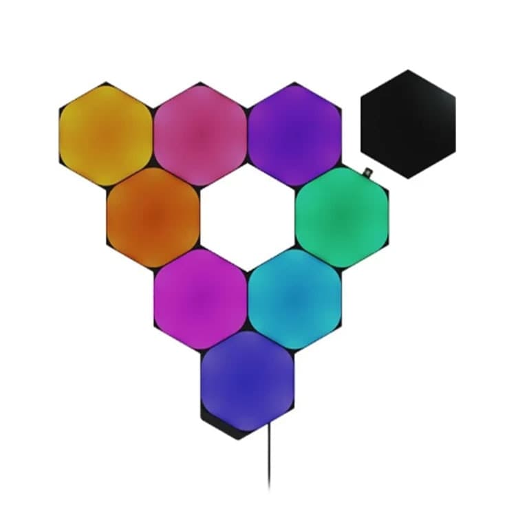 پنل روشنایی هوشمند 9 قطعه Nanoleaf Ultra Black Hexagons Limited Edition Smarter Kit