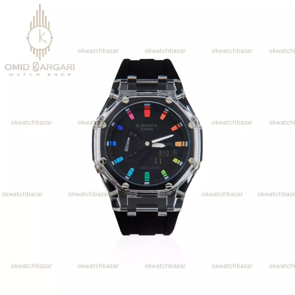 ساعت مچی کاسیو جی شاک اندکس هفت رنگ Casio G-SHOCK GA-2100 — تصویر ۲