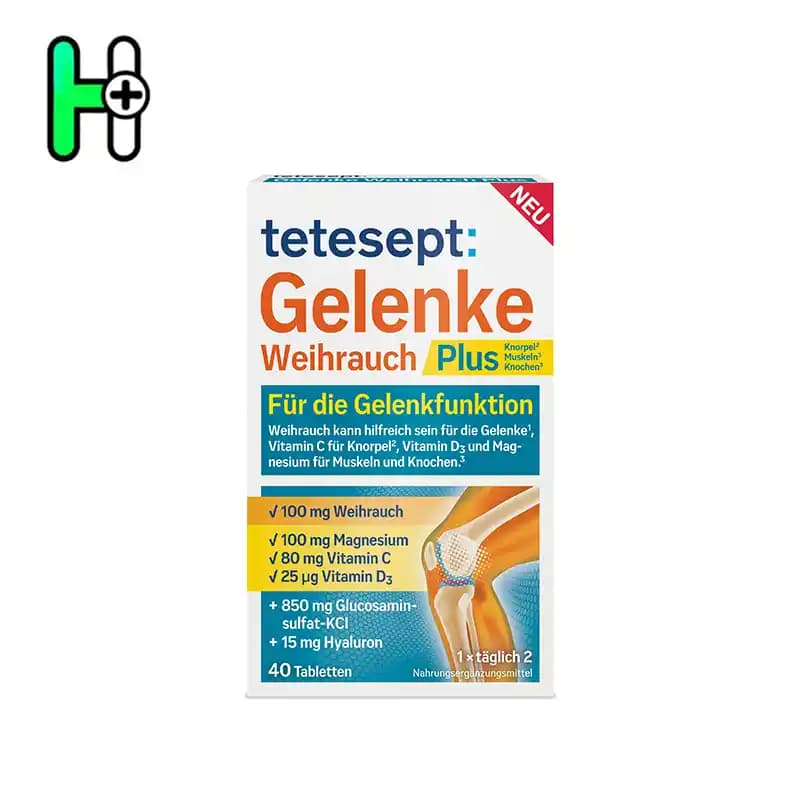 مکمل تخصصی مفاصل با کندر– تقویت غضروف، استخوان و عضلات تتسپت tetesept Gelenke Weihrauch Plus