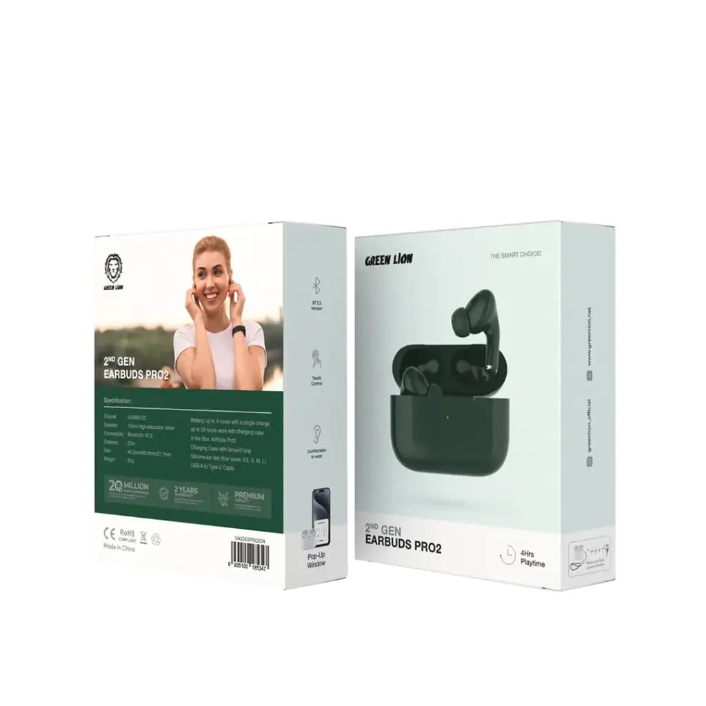هدفون بی سیم گرین لاین مدل EarBuds Pro 2 — تصویر ۵