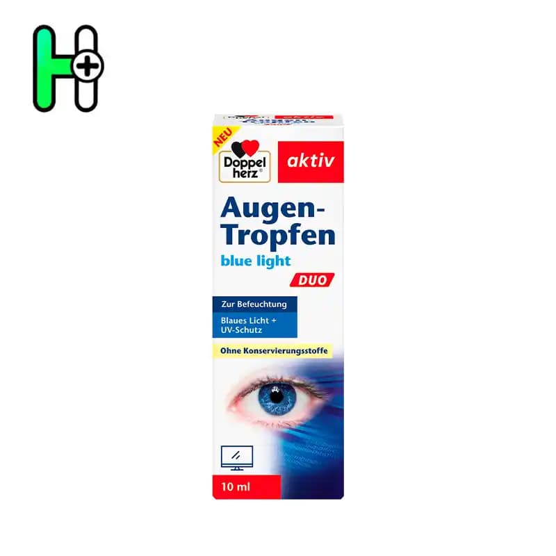 قطره تقویت چشم بلو لایت داپل هرز | Doppelherz Augen-Tropfen Blue Light DUO — تصویر ۲