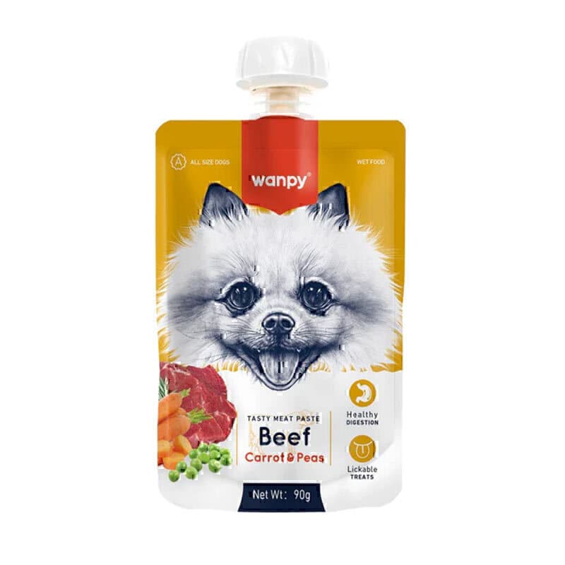 پودینگ سگ ونپی با طعم گوشت گوساله و هویج Wanpy Pudding Beef & Carrot وزن 90 گرم — تصویر ۲