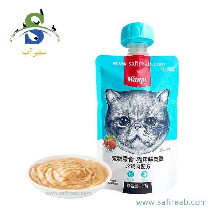 پودینگ ونپی گربه با طعم مرغ – wanpy cat pudding chicken چینی نویس