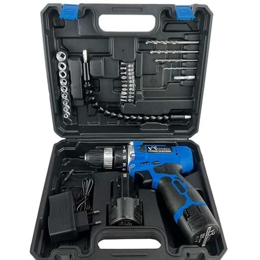 دریل شارژی دوباطری با لوازم ویوارکس VIVAREX مدل VR12V-2A — تصویر ۲