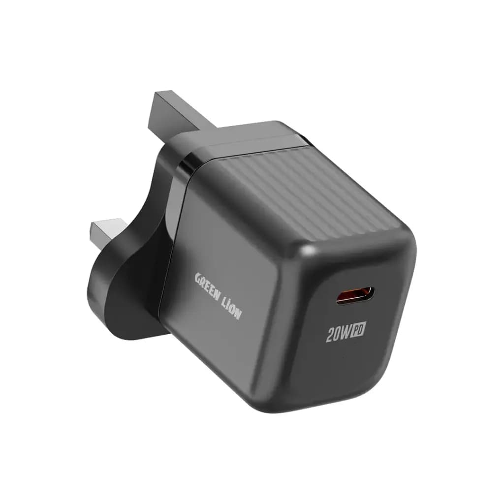 شارژر دیواری 20 وات گرین لاین مدل Ultra Compact GaN +کابل دو سر تایپ سی — تصویر ۴