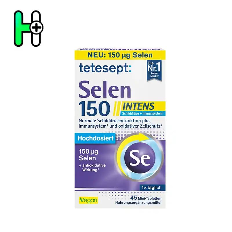قرص سلنیوم 150(تقویت سیستم ایمنی و سلامت تیروئید) تتسپت المان Tetesept selen150 — تصویر ۲