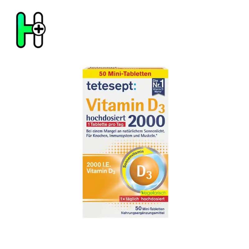 قرص ویتامین2000 D3 تتسپت Tetesept — تصویر ۲