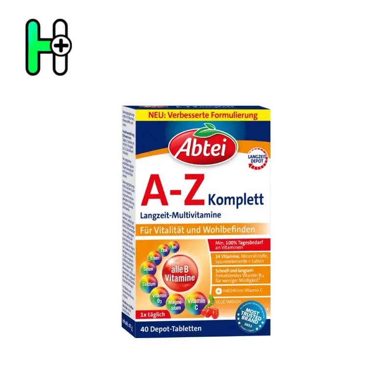 قرص مولتی ویتامین کامل a-z آبتی آلمان Abtei A-Z Komplett — تصویر ۲