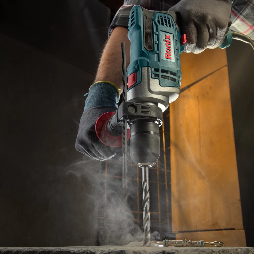 2215 – دریل برقی چکشی 13میلی متری-850وات-اتوماتیک رونیکس