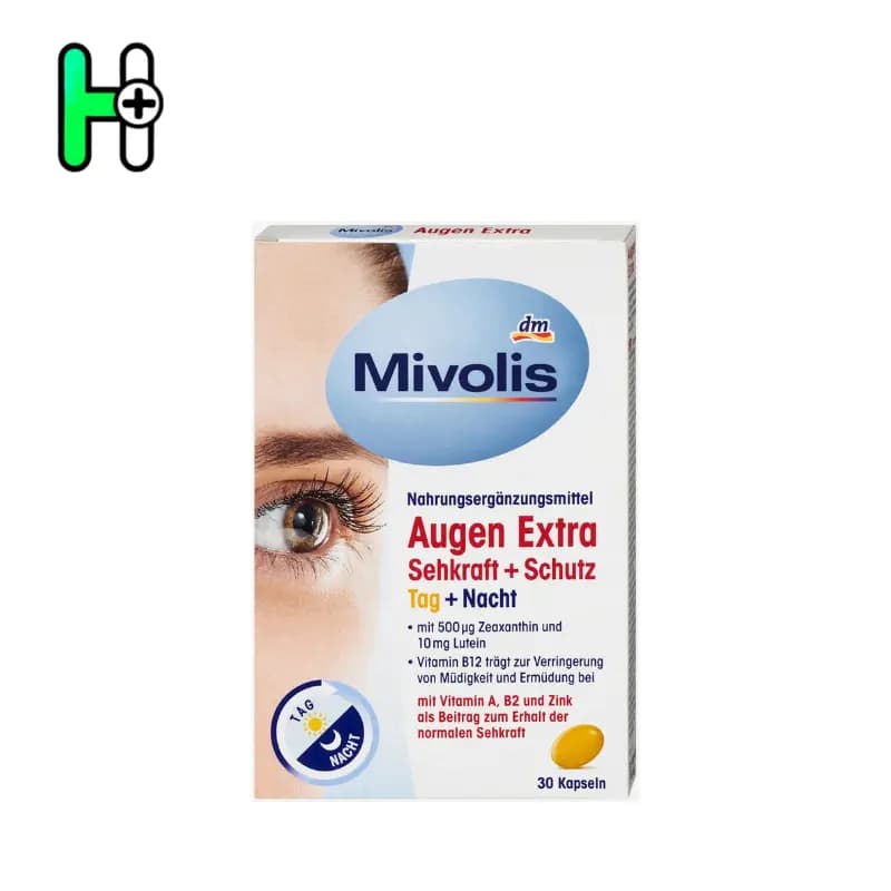 کپسول تقویت چشم و بینایی آگن اکسترا میولیس Mivolis Augen Extra — تصویر ۲