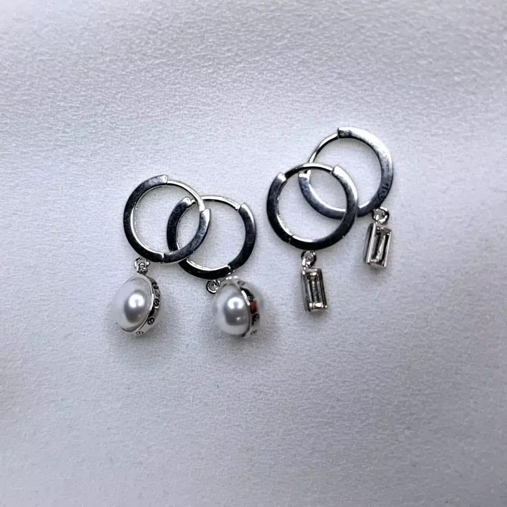 گوشواره زنانه چهار تیکه مرواریدی fashion jewellery 6071 — تصویر ۳