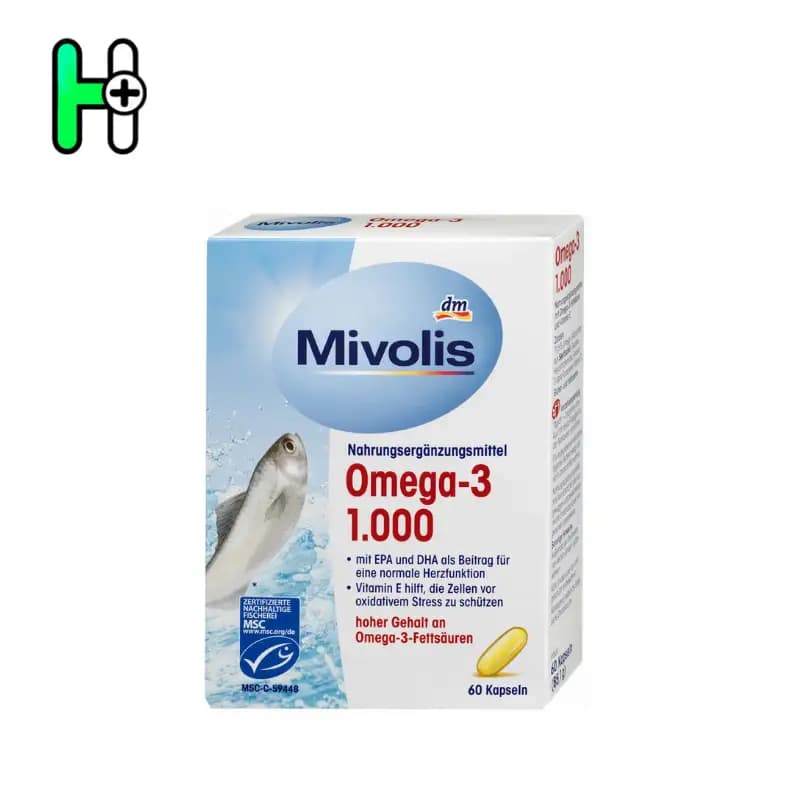 کپسول امگا 3 میولیس Mivolis Omega-3 1000 — تصویر ۲