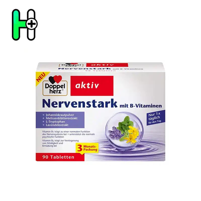 قرص آرامش اعصاب و تقویت سیستم عصبی داپل هرز | Doppelherz Nervenstark — تصویر ۲